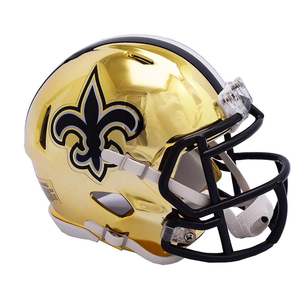 New Orleans Saints Alternate Chrome Mini Helmet
