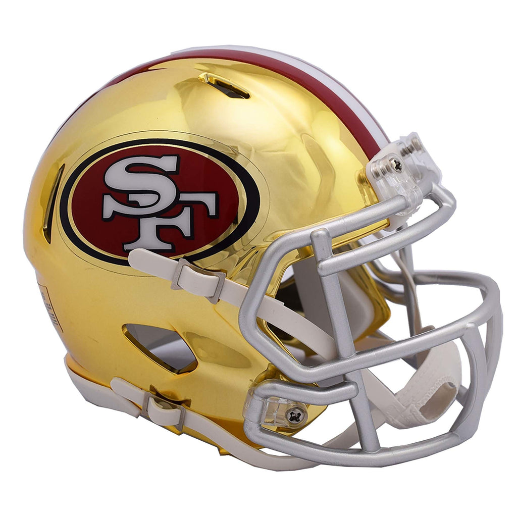 San Francisco 49ers Alternate Chrome Mini Helmet – Fan Treasures