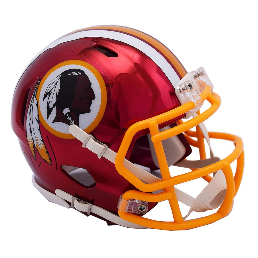 Washington Redskins Alternate Chrome Mini Helmet