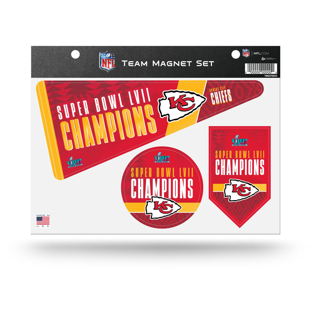 Kansas City Chiefs Super Bowl LVII Champions Team Magnet Set