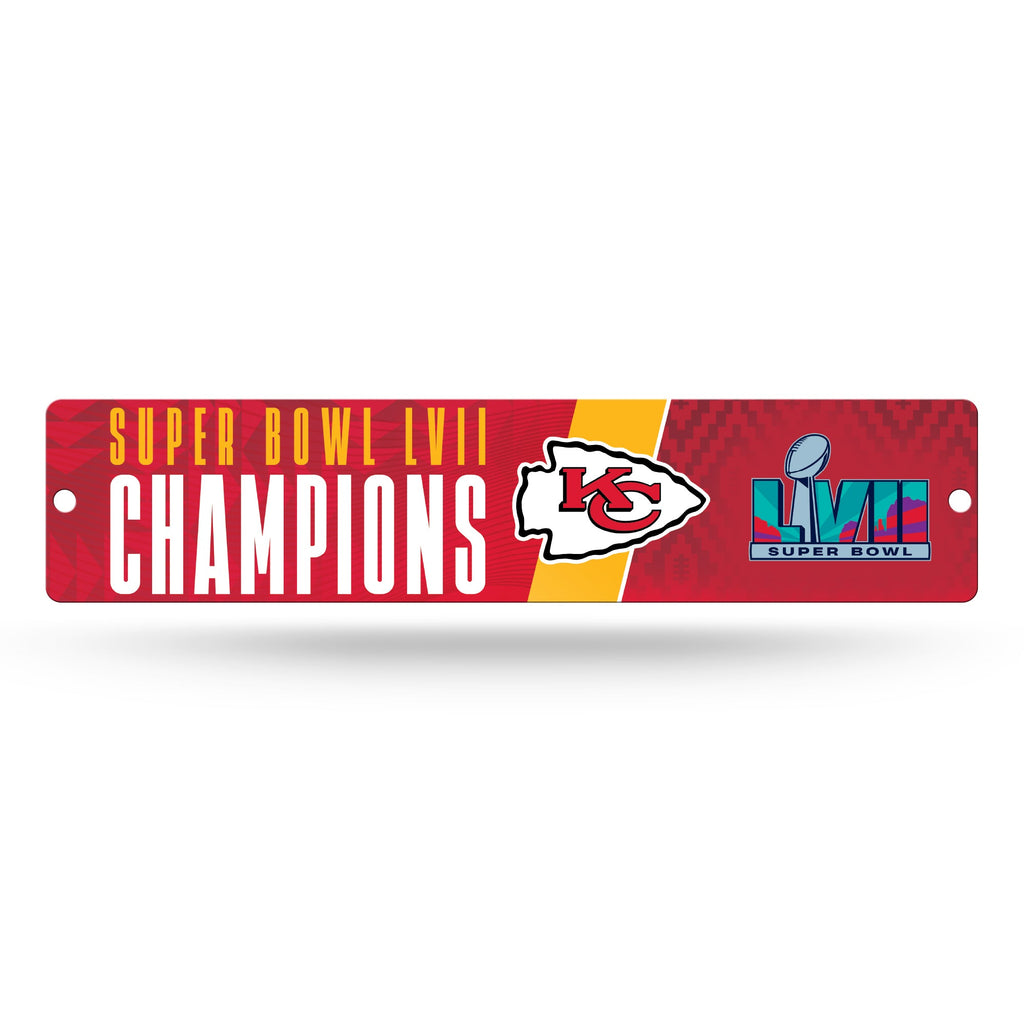 Kansas City Chiefs Super Bowl LVII Champions Plastic Street Sign