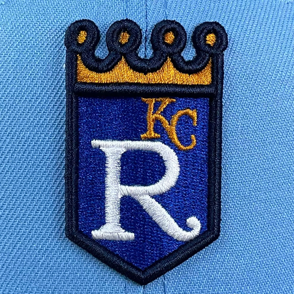 Kansas City Royals MLB Muddy Scripts 59FIFTY Cap – LidsHatDrop