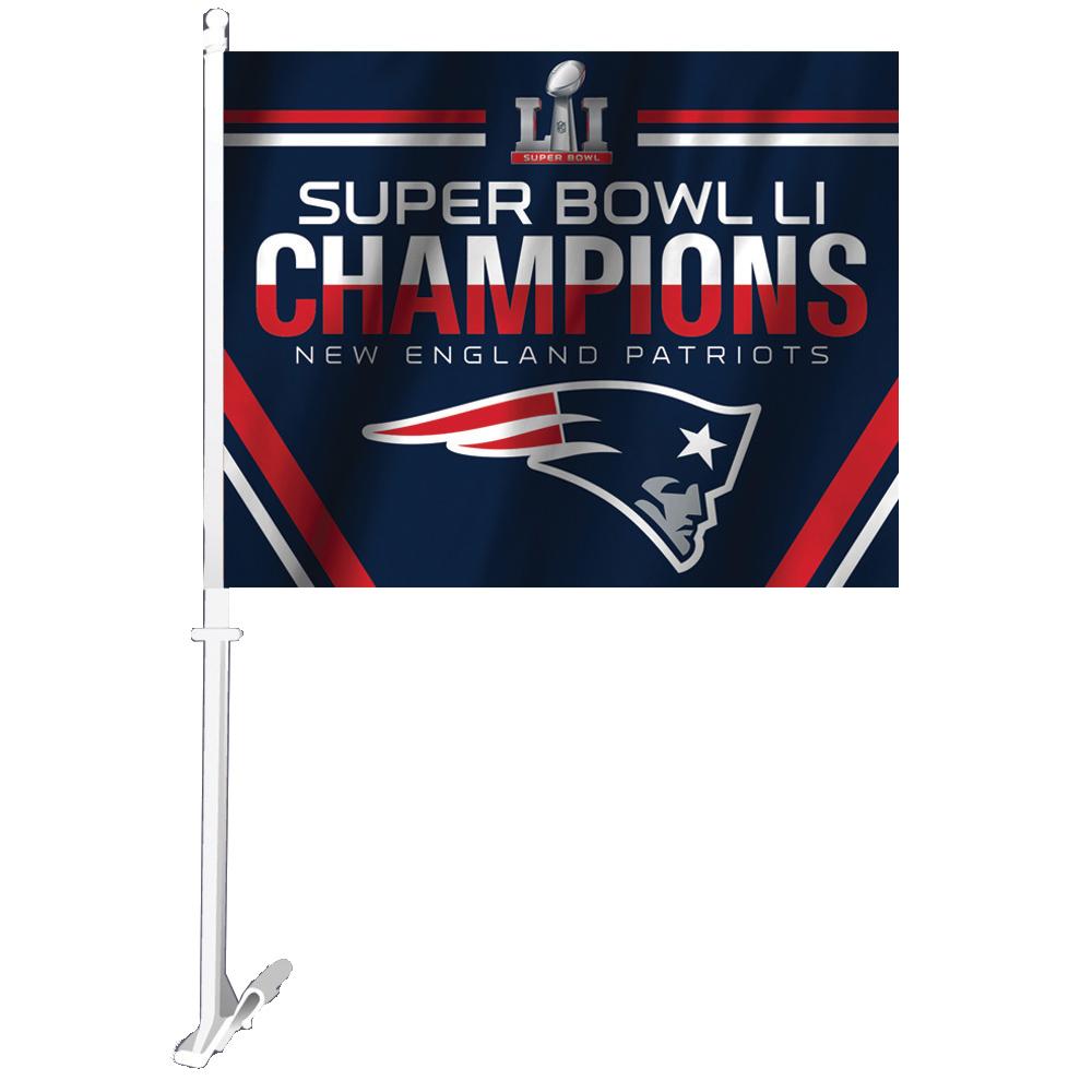 2017 Super Bowl LI Champion New England Patriots Car Flag