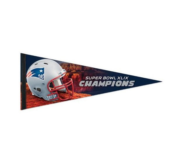 New England Patriots 2015 Super Bowl XLIX Champions Felt Pennant