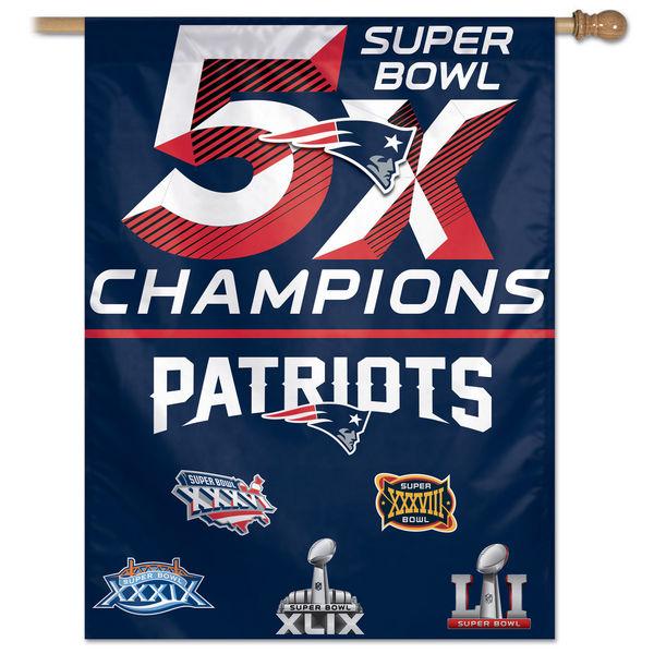 New England Patriots 2015 Super Bowl XLIX Champions 27" x 37" Vertical Flag