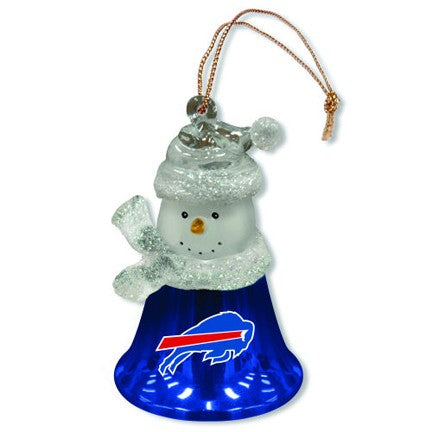 Buffalo Bills Snowman Bell Ornament