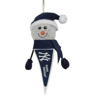New York Yankees Snowman Pennant Ornament