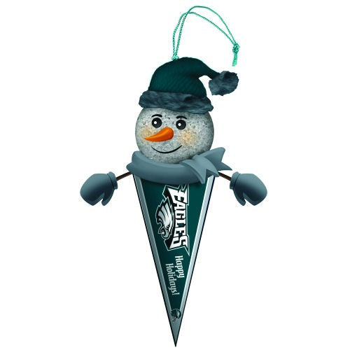 Philadelphia Eagles Snowman Pennant Ornament