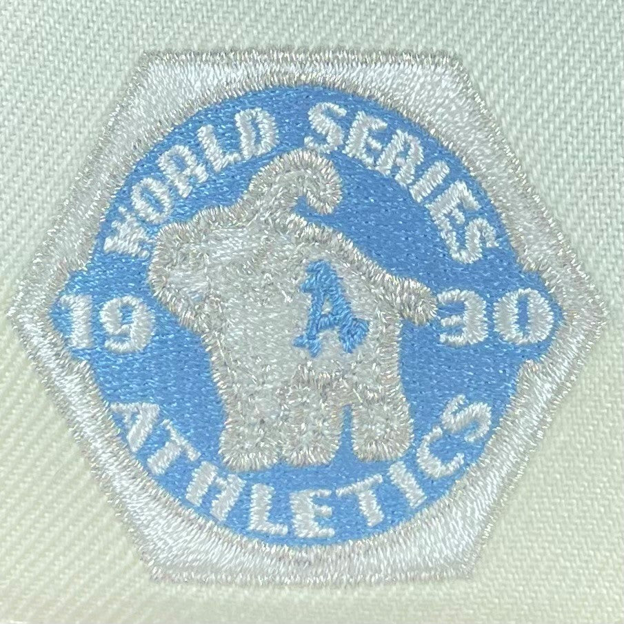 7 1/2 Philadelphia Athletics Chrome Beige Royal Blue 1930 World Series  59fifty