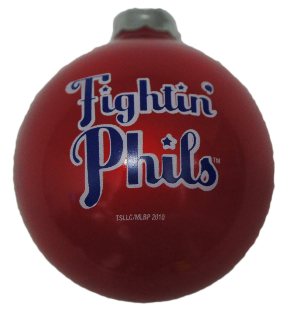 Philadelphia Phillies Glass Ornament (Fightins)