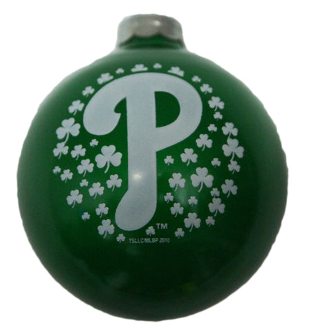 Philadelphia Phillies Glass Ornament (Shamrock)