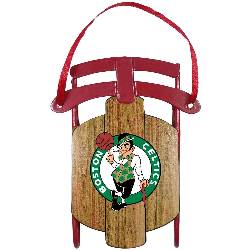 Boston Celtics Metal Sled Ornament
