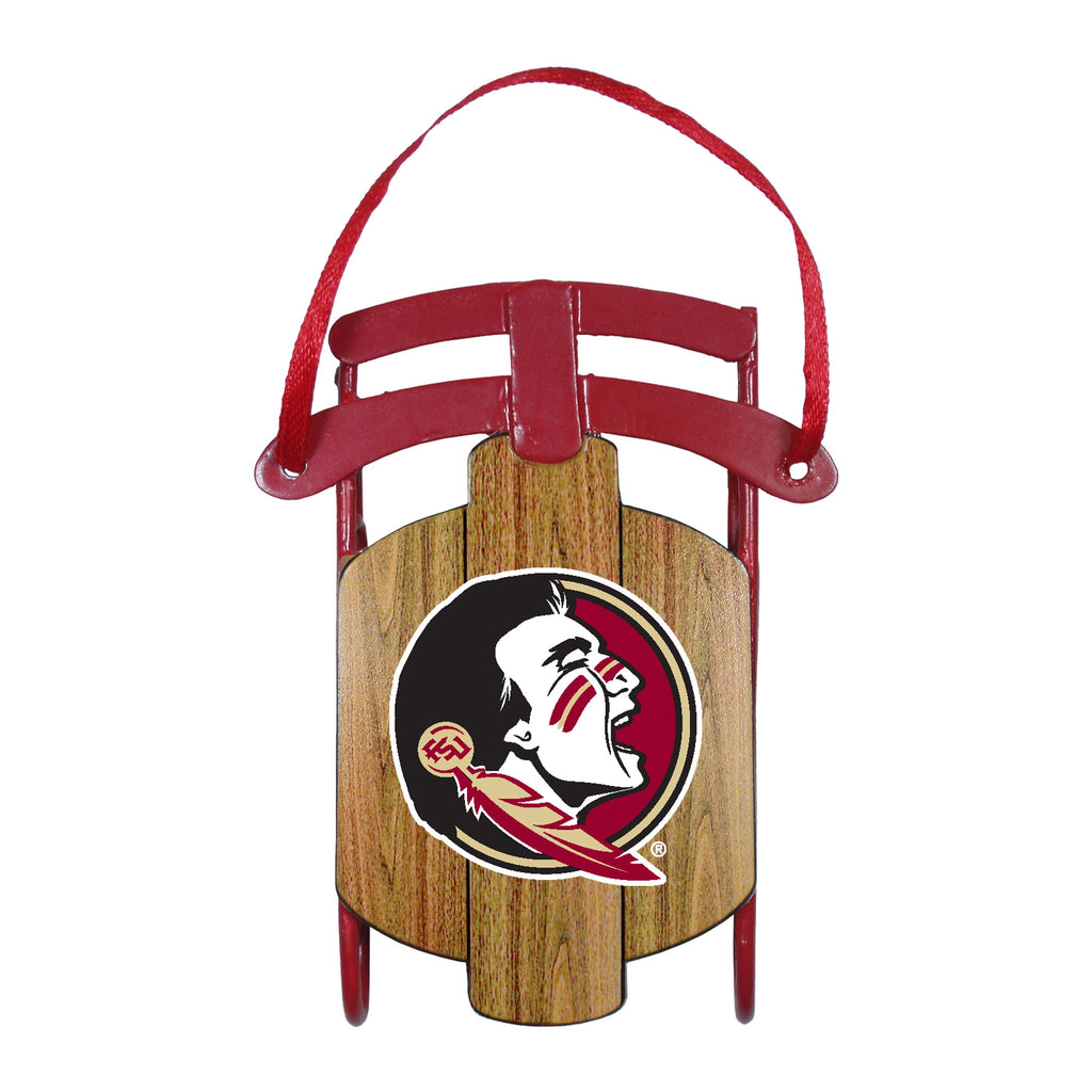 Florida State Seminoles Metal Sled Ornament