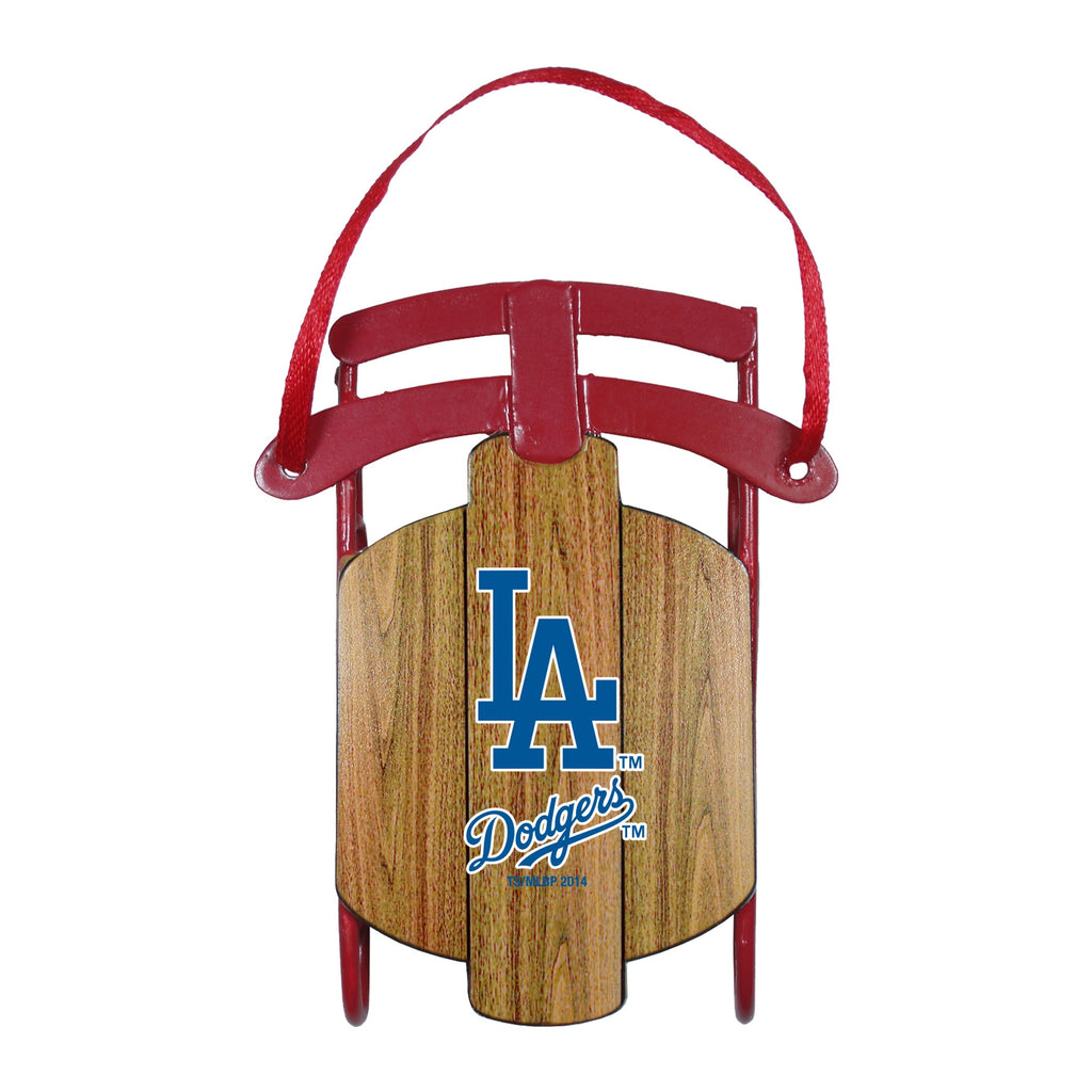 Los Angeles Dodgers Metal Sled Ornament