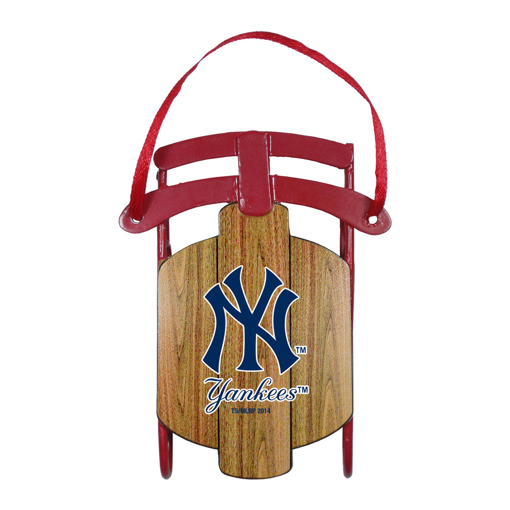 New York Yankees Metal Sled Ornament
