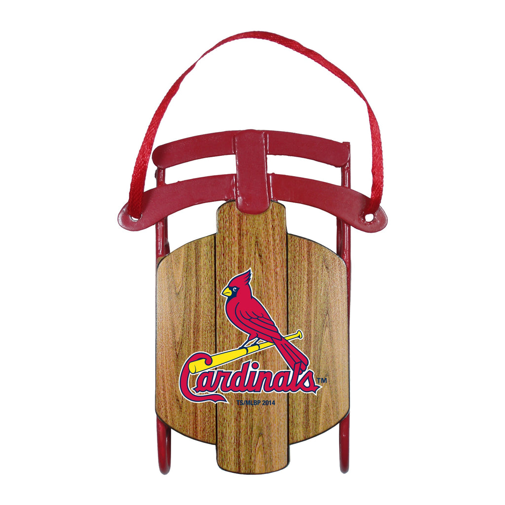 St. Louis Cardinals Metal Sled Ornament