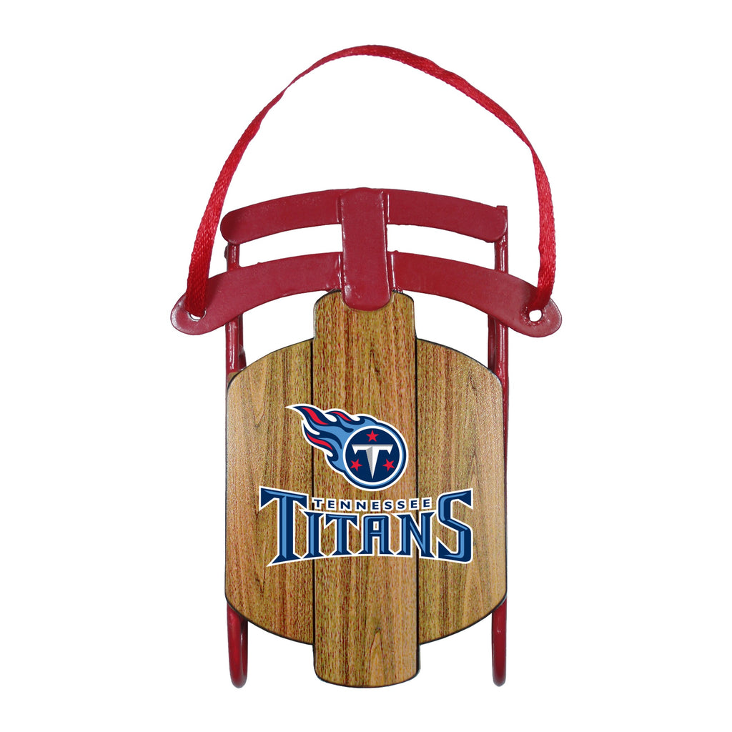 Tennessee Titans Metal Sled Ornament