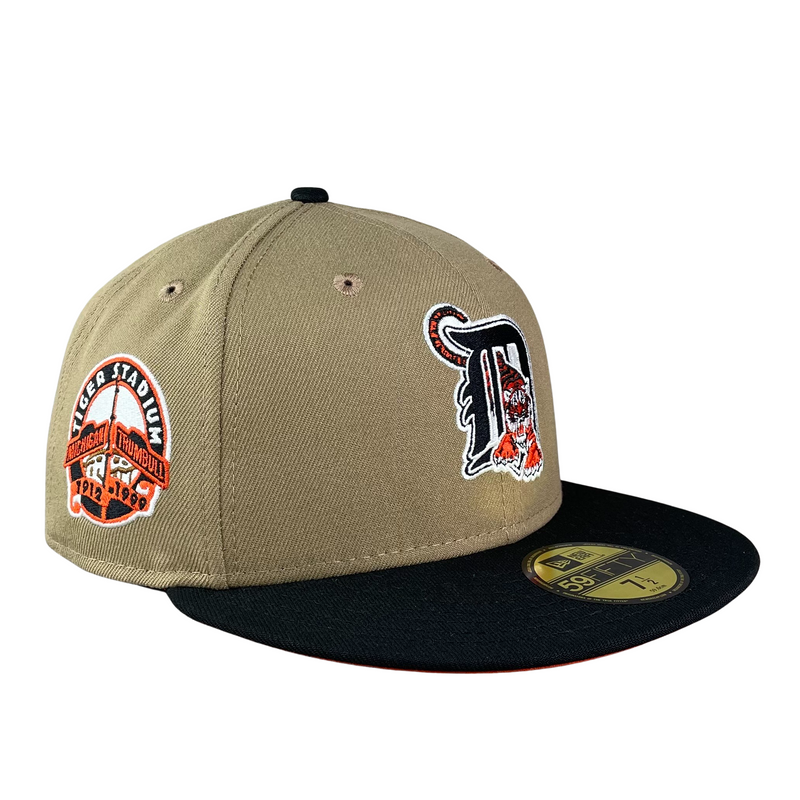 New Era 59FIFTY Detroit Tigers 50th Anniversary Champions Patch Hat - Orange, Black Orange/Black / 7