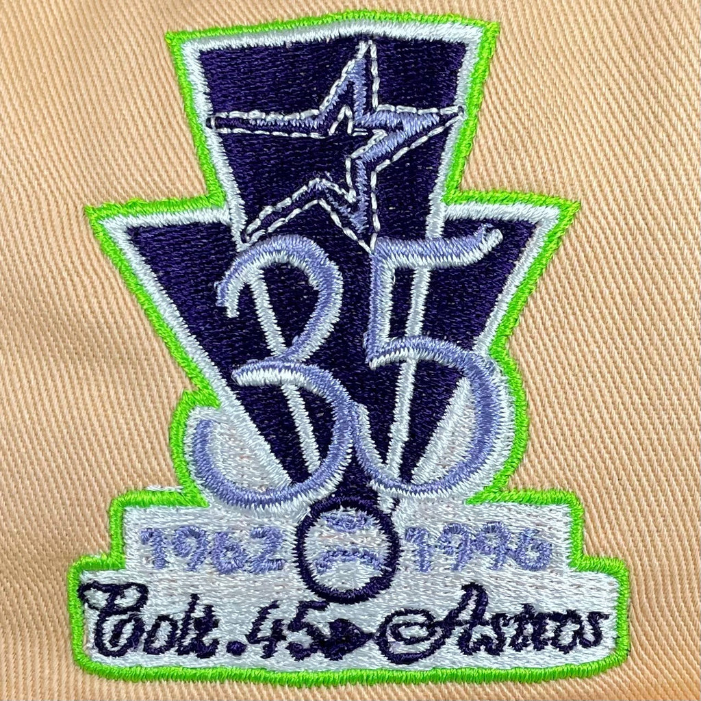 59FIFTY Houston Astros Peach/Lavender Starfire 35th Anniversary Patc –  Fan Treasures