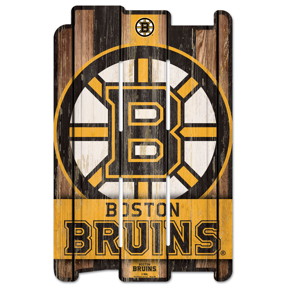 Boston Bruins 11" x 17" Fence Sign