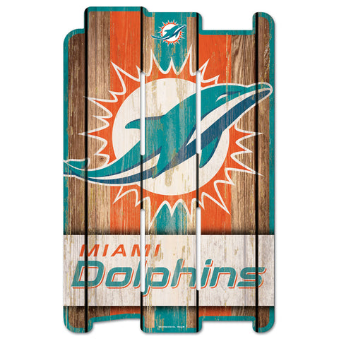 Miami Dolphins 11" x 17" Fence Sign