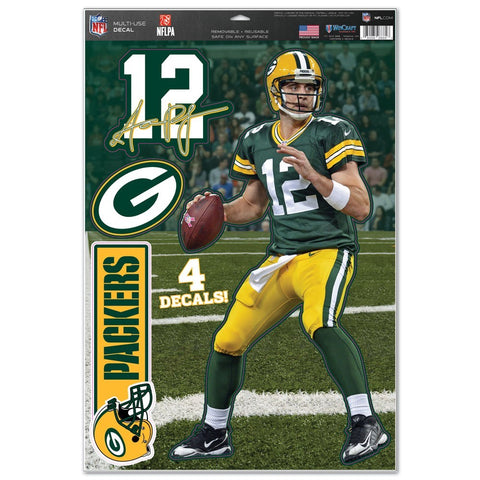 Green Bay Packers Aaron Rodgers 11" x17" Player Decal Sheet