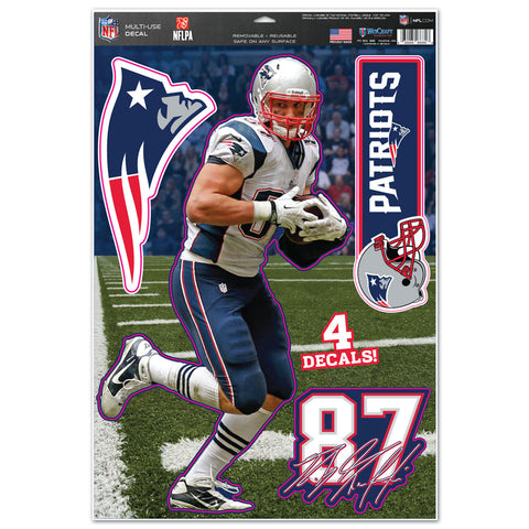 Rob Gronkowski New England Patriots 11" x 17" Player Decal Sheet