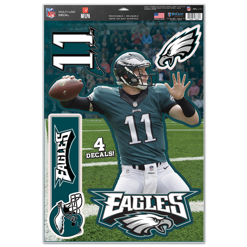 Philadelphia Eagles Carson Wentz 11" x 17" Player Decal Sheet
