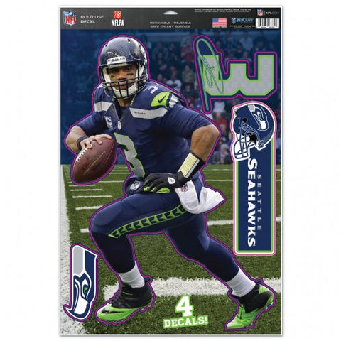 Seattle Seahawks Russell Wilson 11" x17" Player Decal Sheet