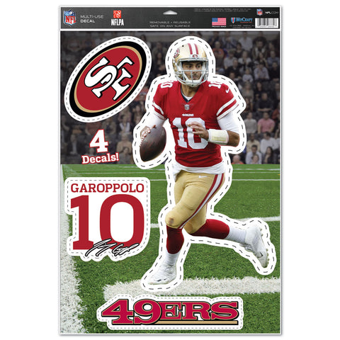 San Francisco 49ers Jimmy Garoppolo 11" x 17" Player Decal Sheet