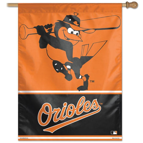 Baltimore Orioles 27" X 37" Vertical Flag - Shadow Logo