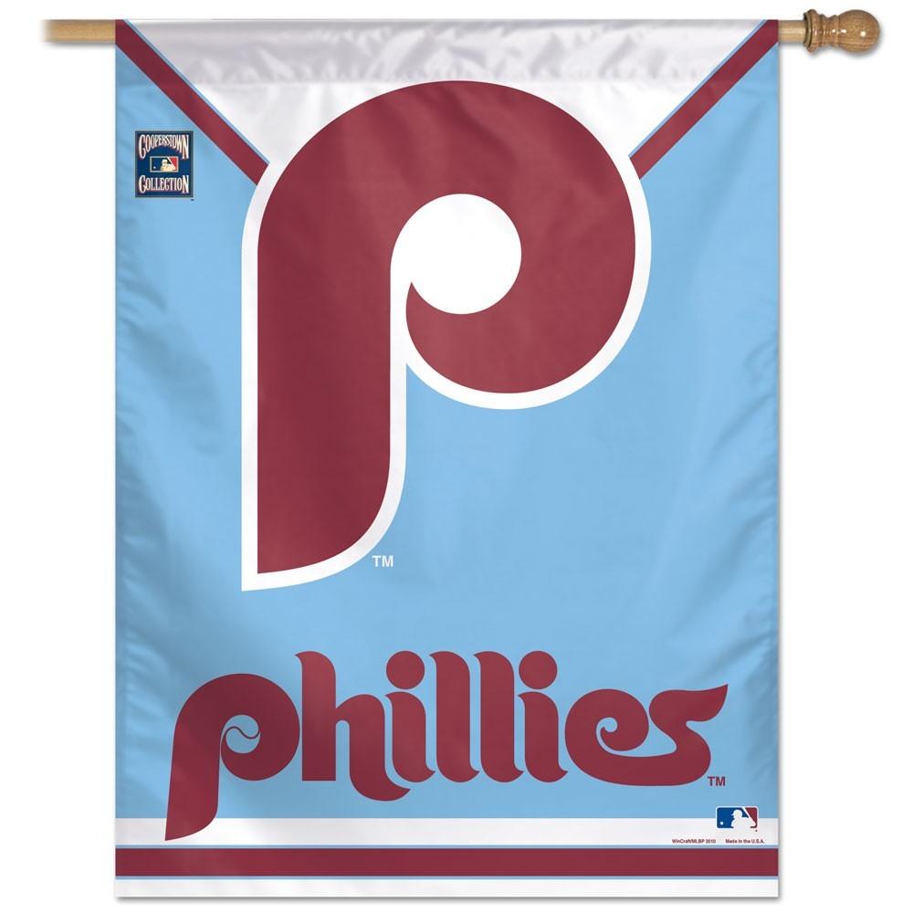 Philadelphia Phillies 27x37 Vertical Flag Retro