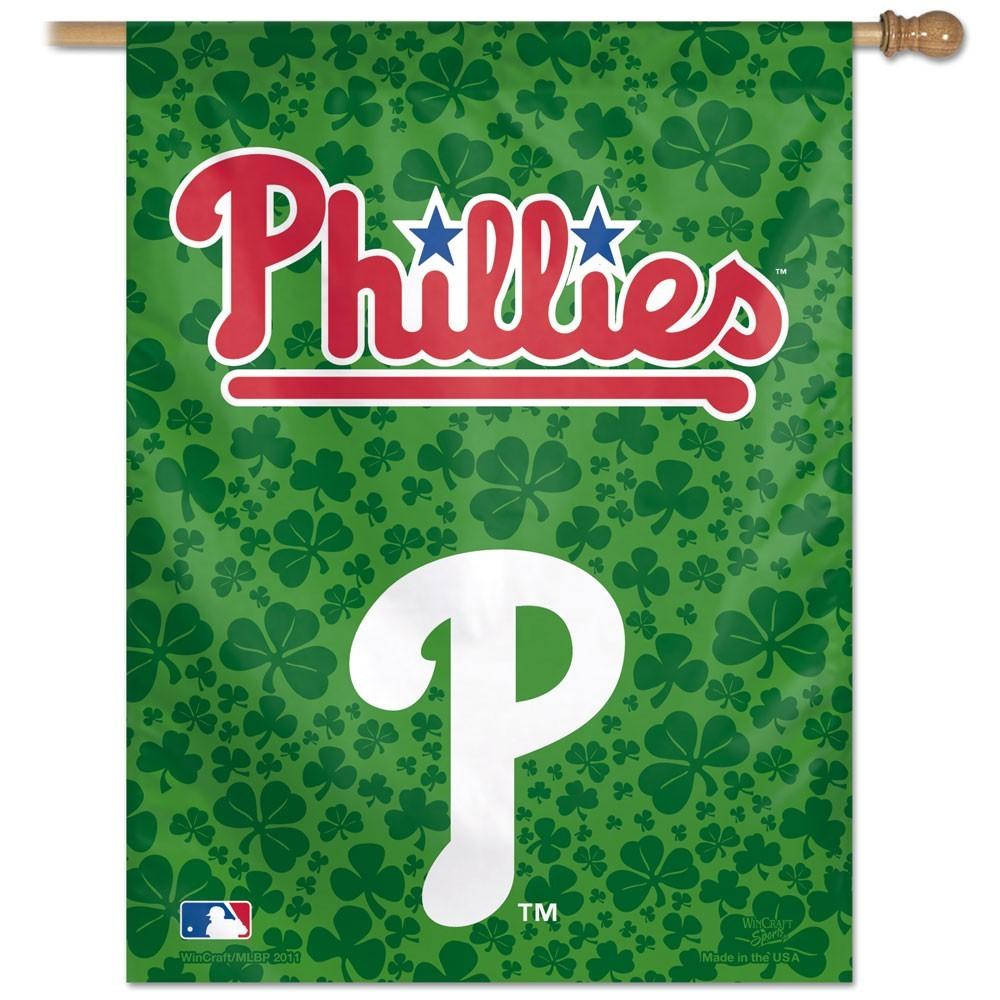 Philadelphia Phillies Shamrock 27" X 37" Vertical Flag