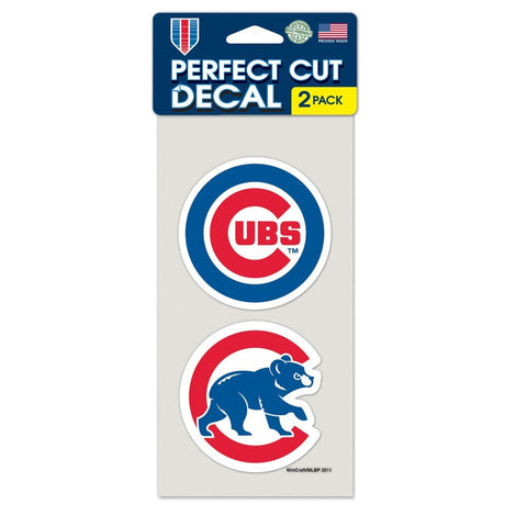 Chicago Cubs 2 Pk Color Decal Set