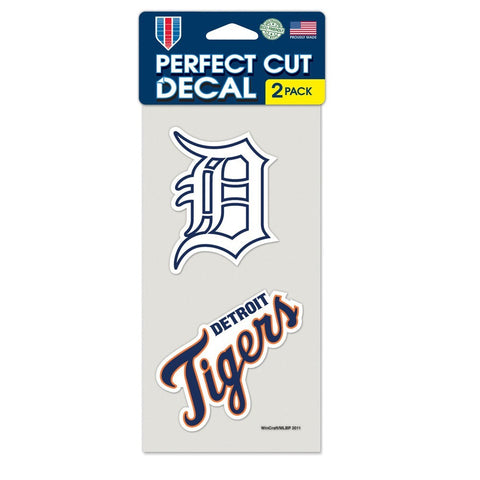 Detroit Tigers 2 Pk Color Decal Set