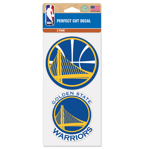 Golden State Warriors 2 Pk Color Decal Set