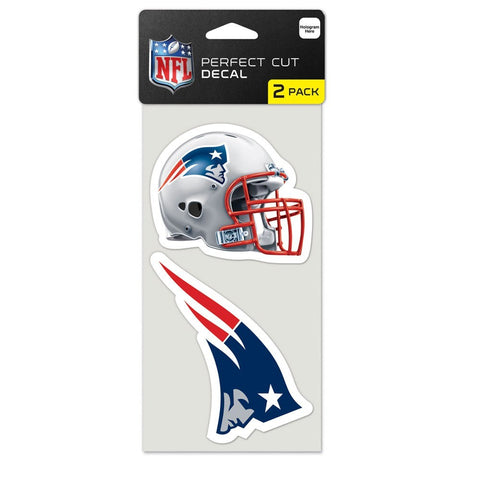 New England Patriots 2 Pk Color Decal Set