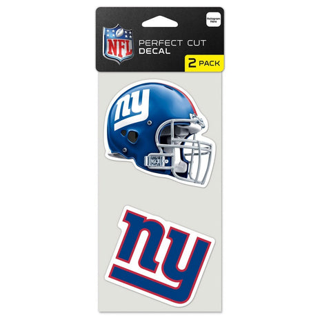 New York Giants 2 Pk Color Decal Set