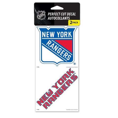 New York Rangers 2 Pk Color Decal Set
