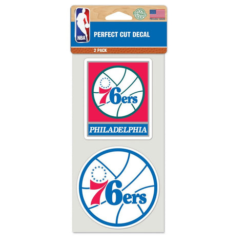 Philadelphia 76ers 2 Pk Color Decal Set