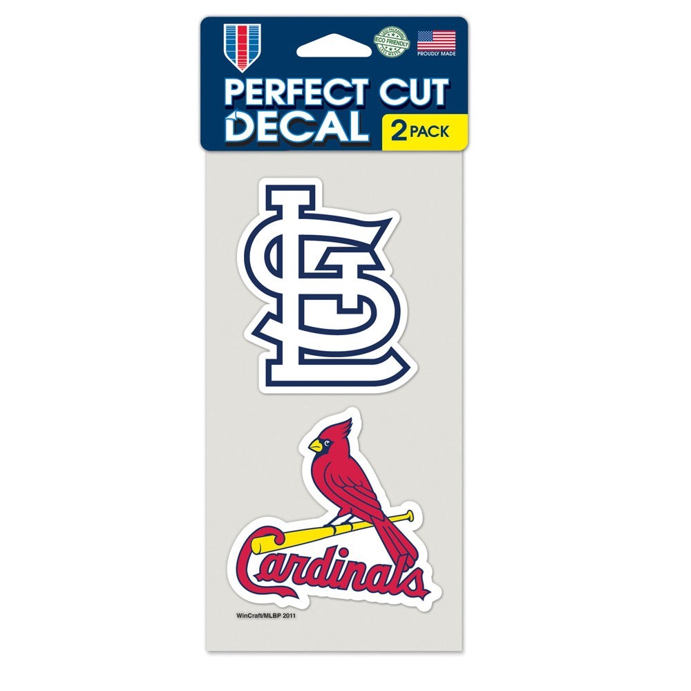 St. Louis Cardinals 2 Pk Color Decal Set