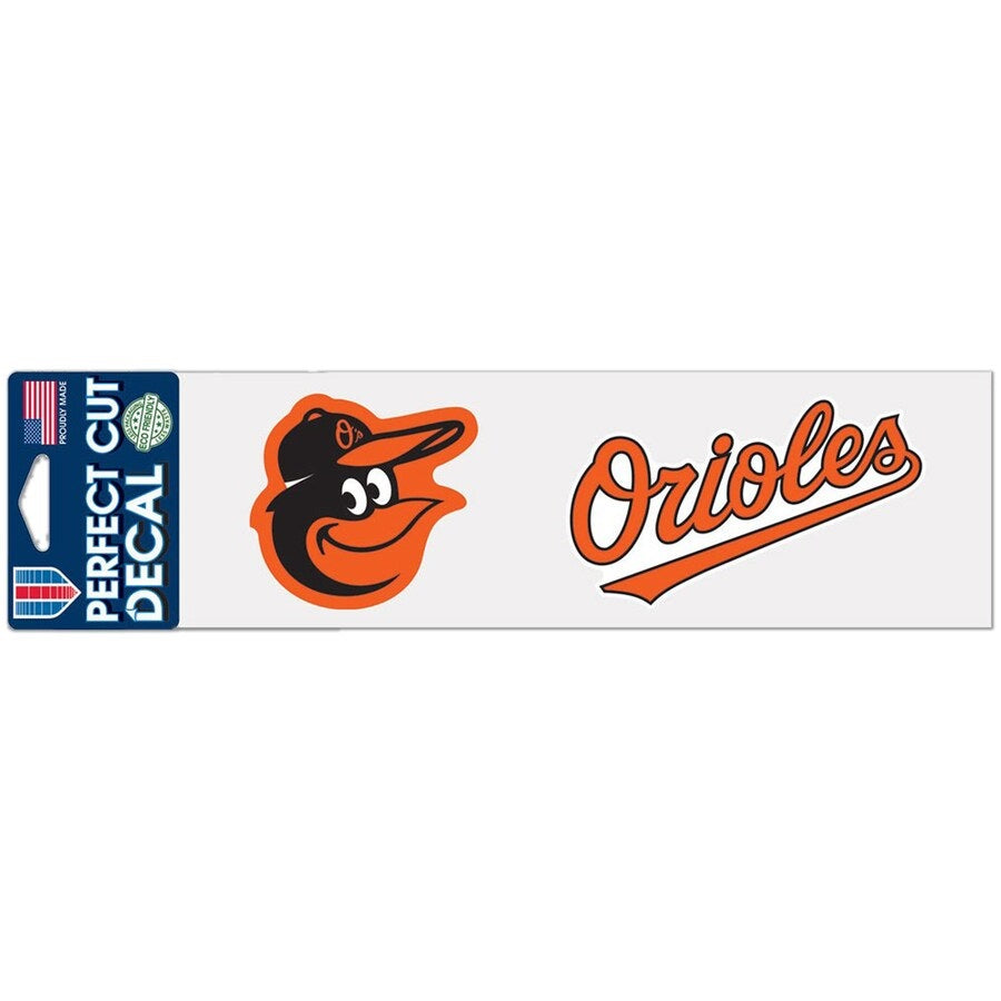 Baltimore Orioles 3" x 10" Perfect Cut Color Decal
