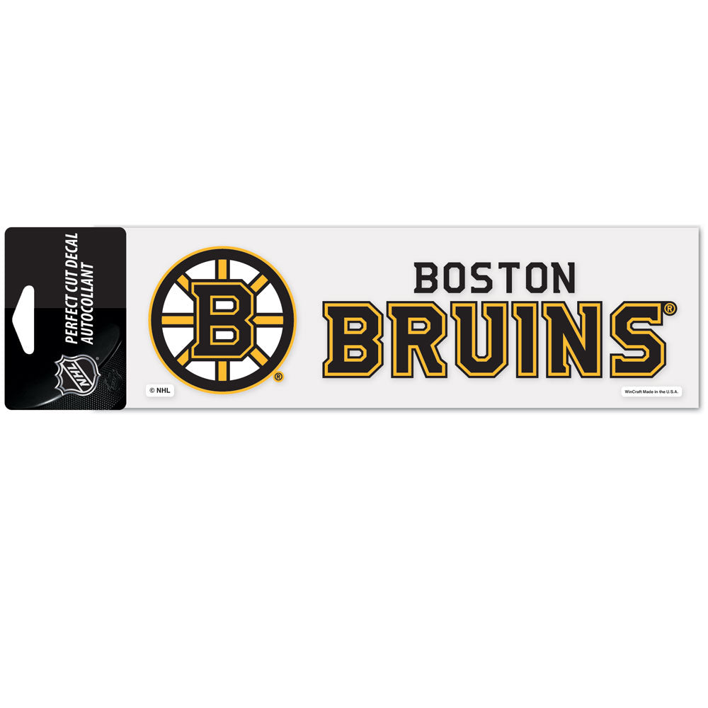 Boston Bruins 3" x 10" Perfect Cut Color Decal