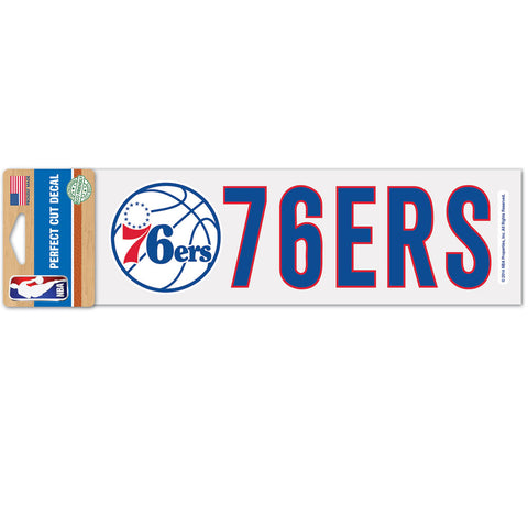 Philadelphia 76ers 3"x10" Color Decal
