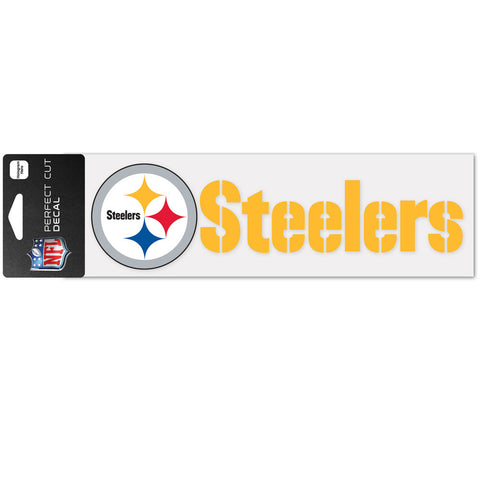 Pittsburgh Steelers 3" x 10" Perfect Cut Color Decal