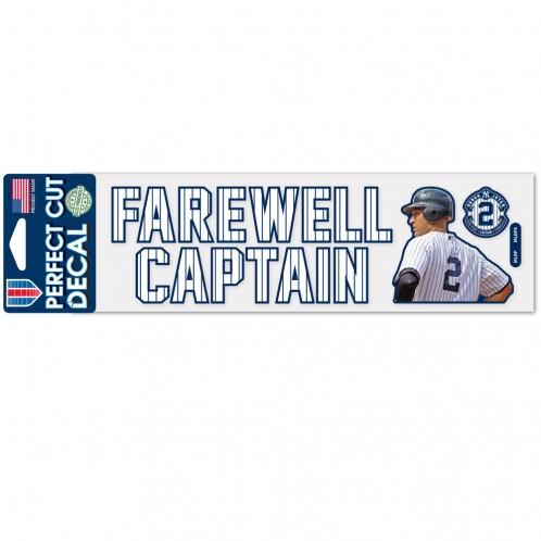 New York Yankees Derek Jeter 3" x 10" Perfect Cut Color Decal