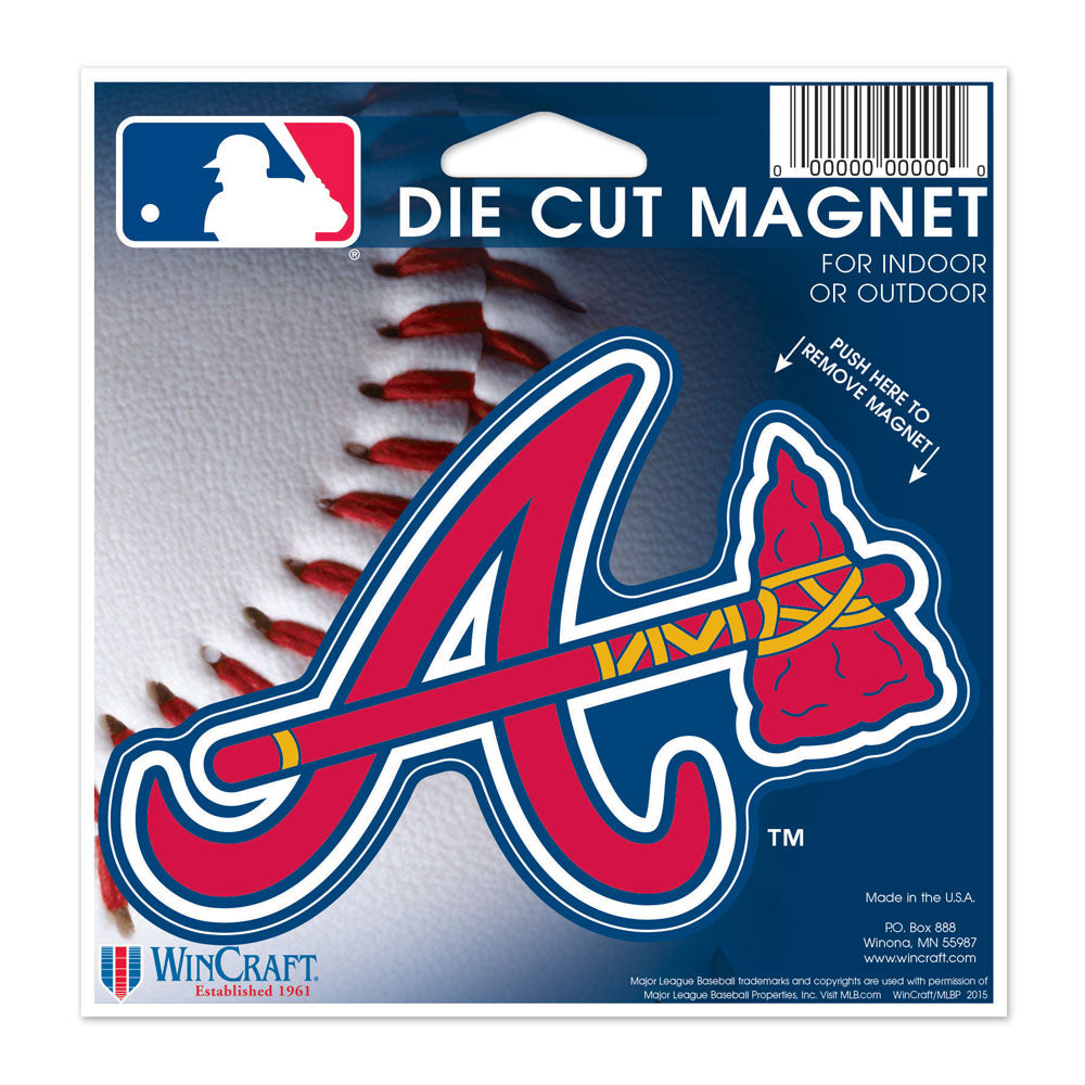 Atlanta Braves 4.5" DieCut Logo Magnet