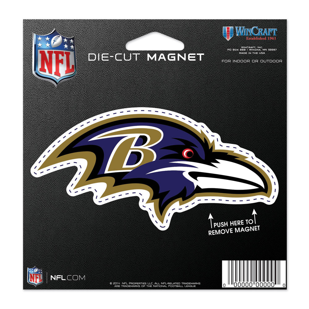 Baltimore Ravens 4.5" DieCut Logo Magnet