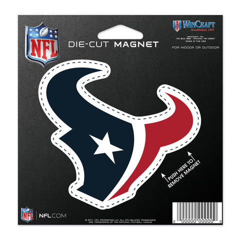 Houston Texans 4.5" DieCut Logo Magnet
