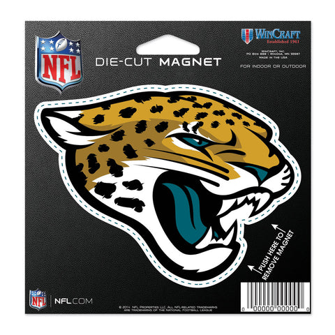 Jacksonville Jaguars 4.5" DieCut Logo Magnet